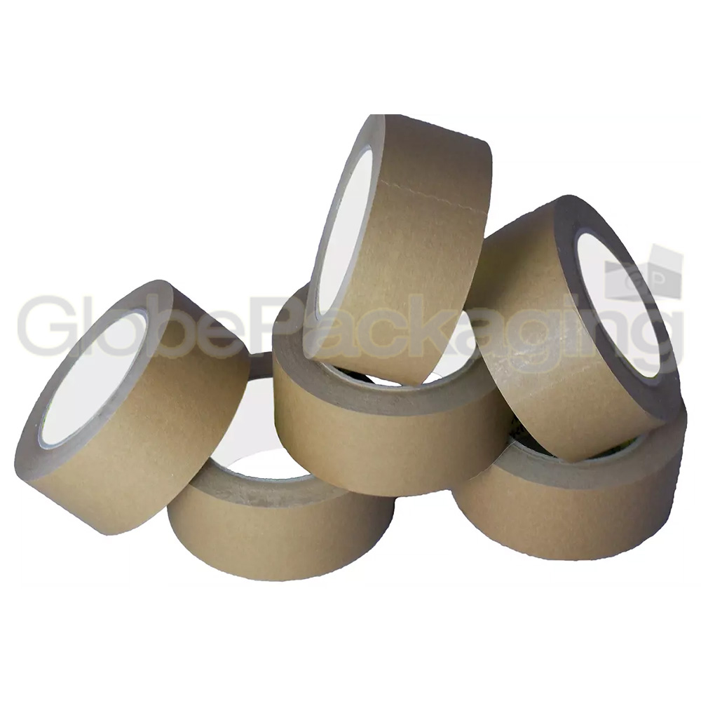 72 ROLLS OF BROWN BIODEGRADABLE KRAFT PAPER TAPE 50mm x 50M ECO-FRIENDLY PACKING